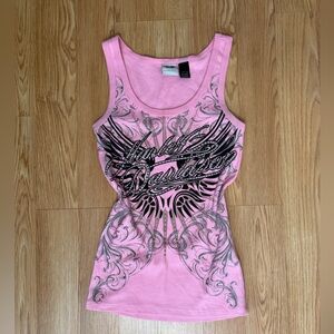 Harley Davidson embellished women’s tank top